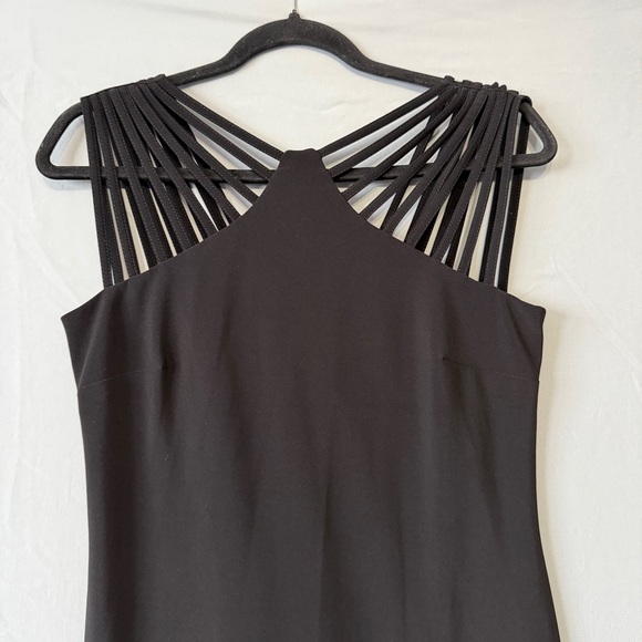 Joseph Ribkoff Womens Pencil Dress 8 Black Whimsigoth Fairy Grunge LBD Cocktail - Picture 4 of 10